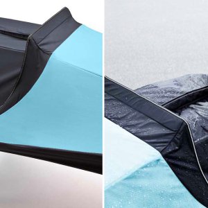 Hase Kettwiesel Allround mit Faltverdeck und Regenponcho